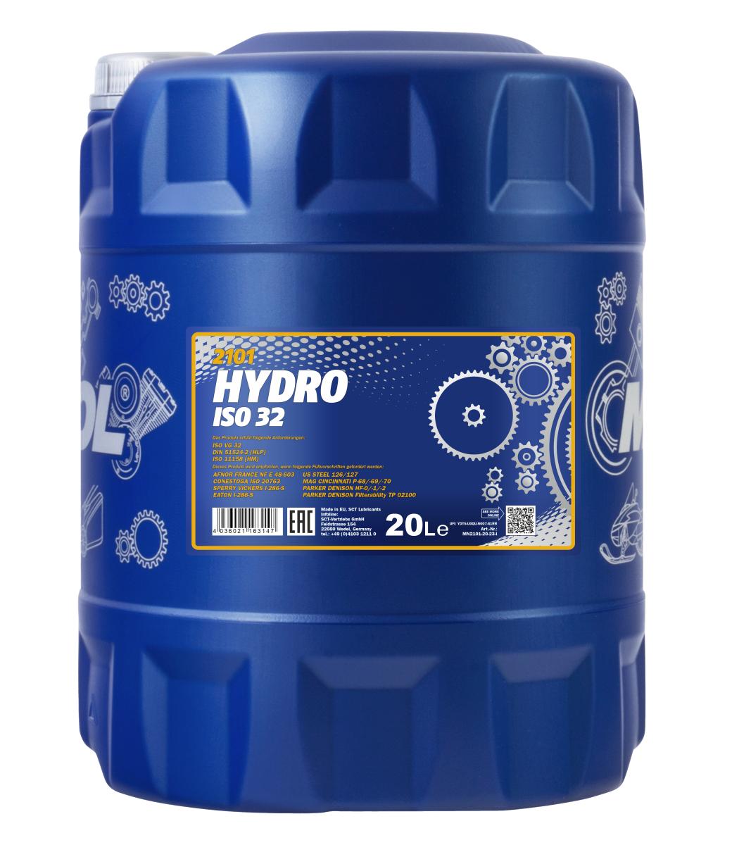 2101-020 Гидравлическое масло Hydro ISO 32 Longlife (20л.) MANNOL