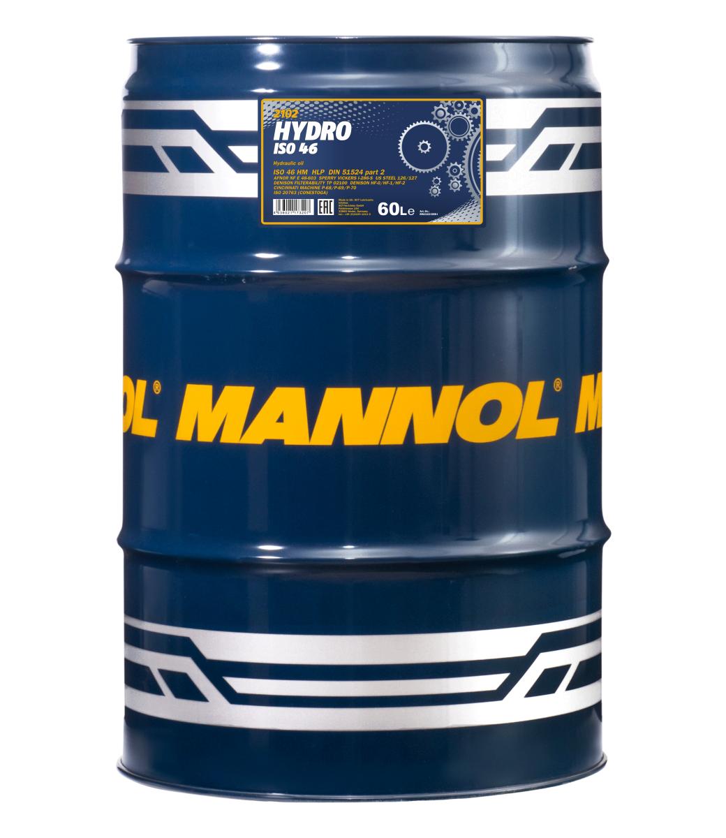 2102-060 Гидравлическое масло Hydro ISO 46 Longlife (60л.) MANNOL