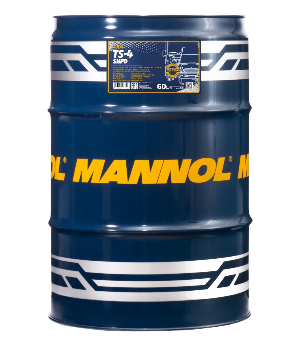 7104-060 Масло моторное минеральное TS-4 SHPD 15W-40  (60л.) MANNOL