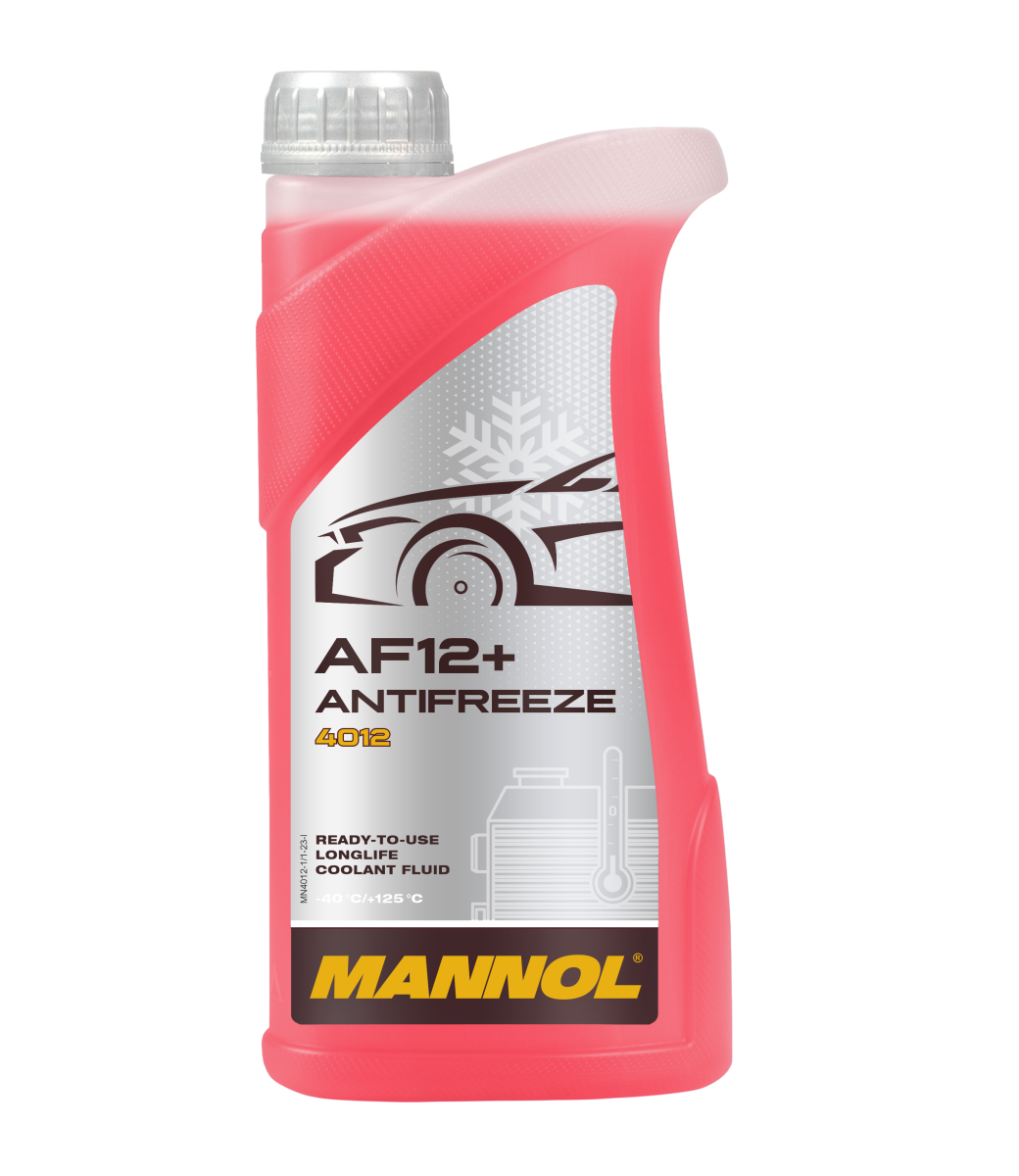 4012-001 Антифриз красный AF12+ (-40 °C) Longlife  (1л.) MANNOL