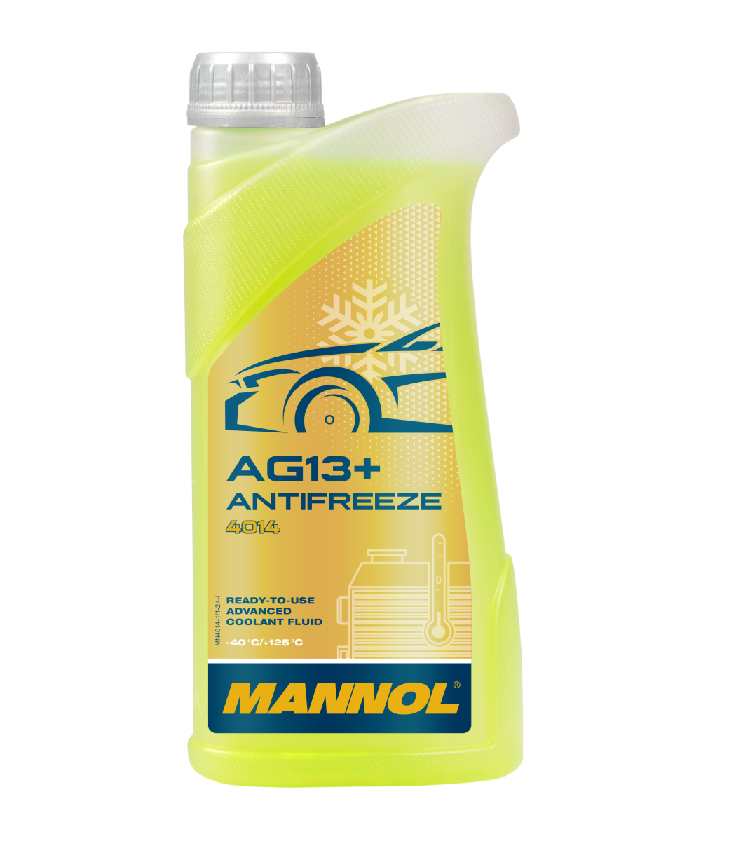 4014-001 Антифриз жёлтый AG13+ (-40 °C) Advanced  (1л.) MANNOL