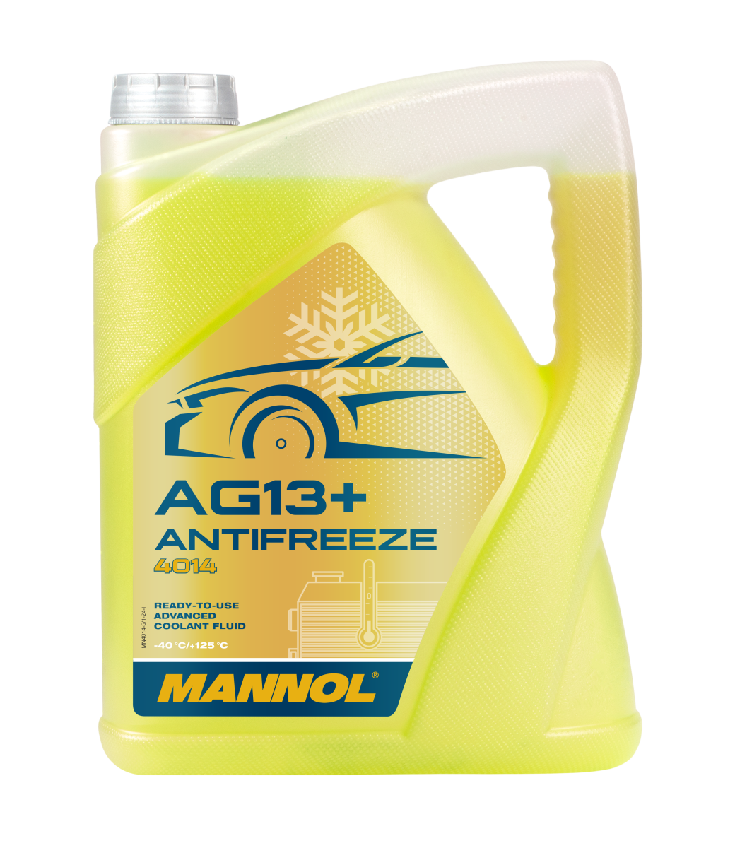 4014-005 Антифриз жёлтый AG13+ (-40 °C) Advanced  (5л.) MANNOL