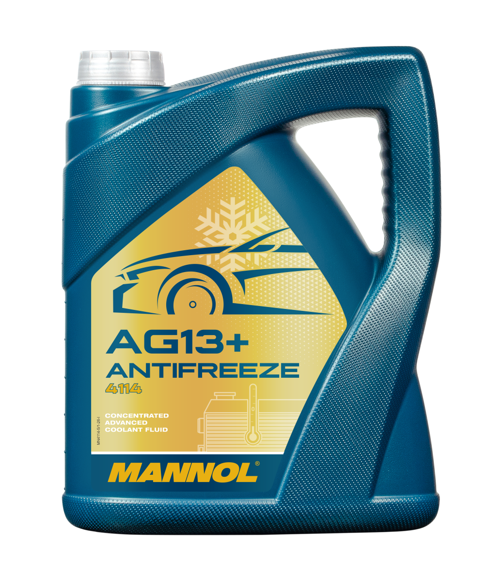 4114-005 Антифриз жёлтый концентрат AG13+ Advanced  (5л.) MANNOL
