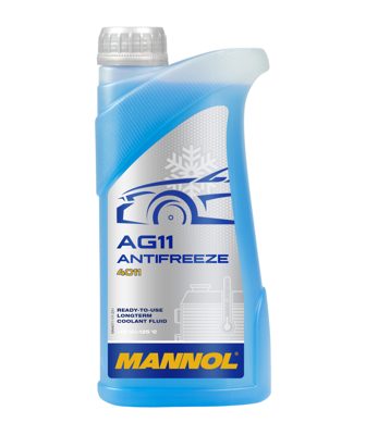 4011-001 Антифриз голубой AG11 (-40 °C) Longterm  (1л.) MANNOL