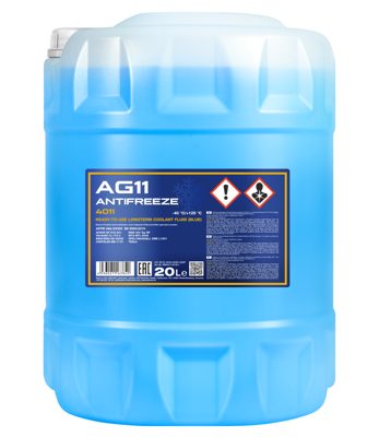 4011-020 Антифриз голубой AG11 (-40 °C) Longterm  (20л.) MANNOL