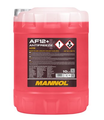 4012-010 Антифриз красный AF12+ (-40 °C) Longlife  (10л.) MANNOL