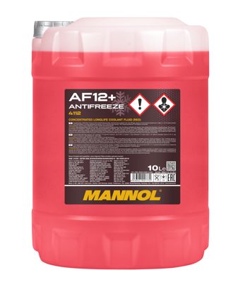 4112-010 Антифриз красный концентрат AF12+ Longlife  (10л.) MANNOL