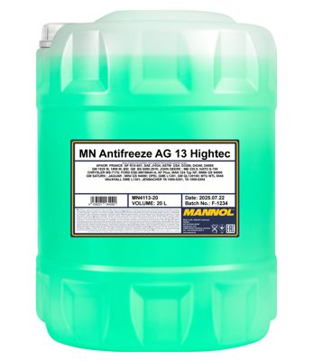 4113-020 Антифриз зелёный концентрат AG13 Hightec  (20л.) MANNOL